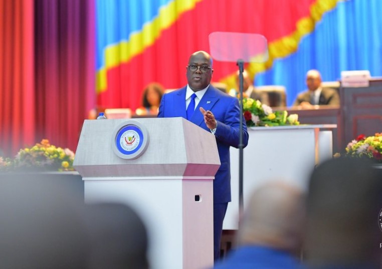 Tshisekedi addresses both chambers of the DRC Parliament on December 11, 2024.