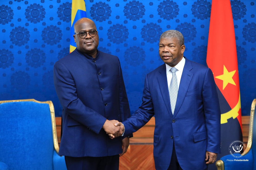 President Felix Tshisekedi with Angolan counterpart João Lourenço