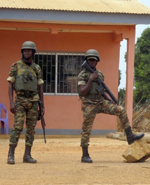 Soldiers in Cameroon.