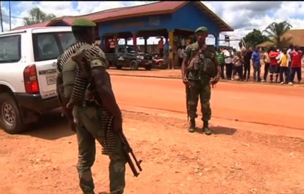 The Congolese army on patrol in the north eastern DRC November 2014. A 7-minute video, which was seen by Reuters, shows men in Congolese army uniforms saying they are participating in an operation against the Kamwina Nsapu militia. Photo: The Congolese army on patrol in the north eastern DRC.