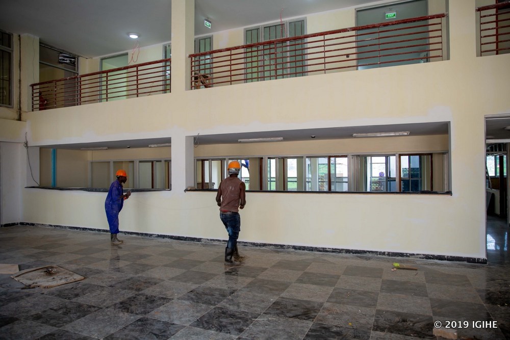 Buildings are in final phases as workers are currently painting
