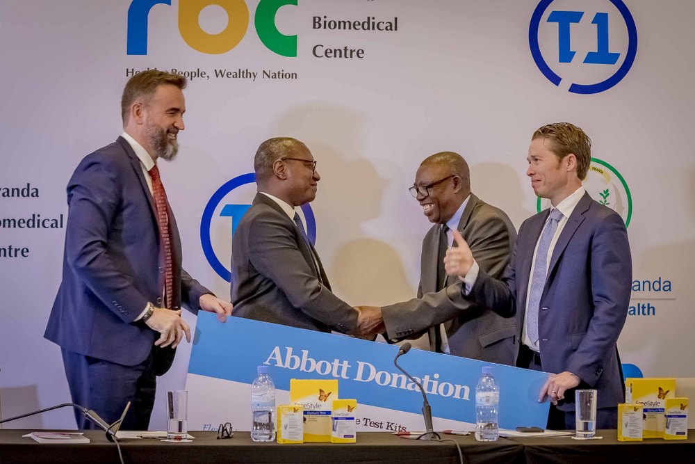 ABBOTT promotes healthy living across the world and employs a team of 103,000 assigned to 160 countries who provide health services and advice.
