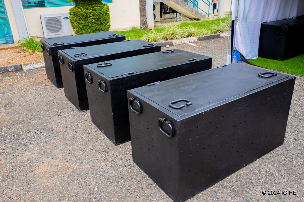 Ammunition and related materials are securely stored in safes made of bullet-resistant steel.      
