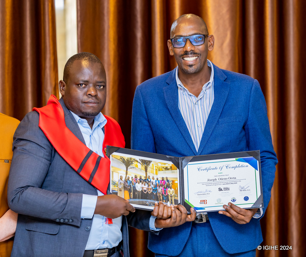 Joseph Otieno from Kenya remarked that plans to share acquired knowledge with colleagues who did not have the same opportunity.