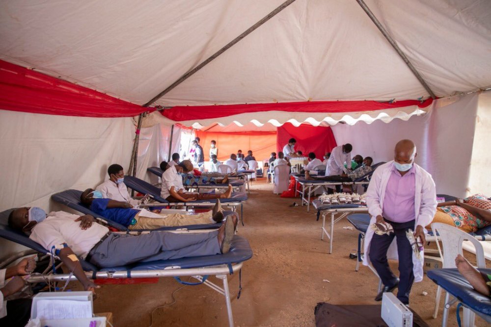 A total of 203 blood units were donated in Ruhango district at the celebration of World Blood Donor Day.