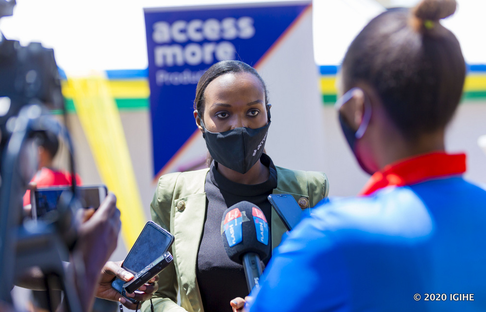 Natacha Sandrine Umuhoza said that in addition to their work as a bank they also have other activities that help the country.