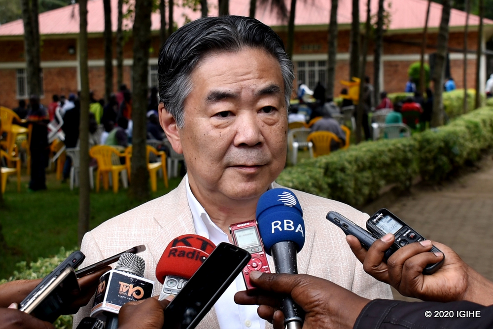 Amb Masahiro said that teaching technical skills to ancient rebels is a pillar to development, unity, and reconciliation in Rwanda. 