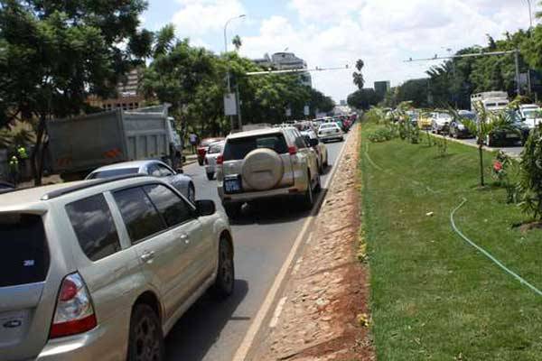 A picture of Uhuru Highway in Nairobi taken on March 2, 2016. A businessman was shot by a lone gunman on the highway on August 24, 2016.