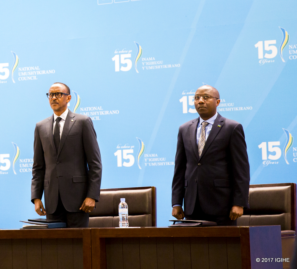 Kagame and Prime Minister, Dr. Eduard Ngirente
