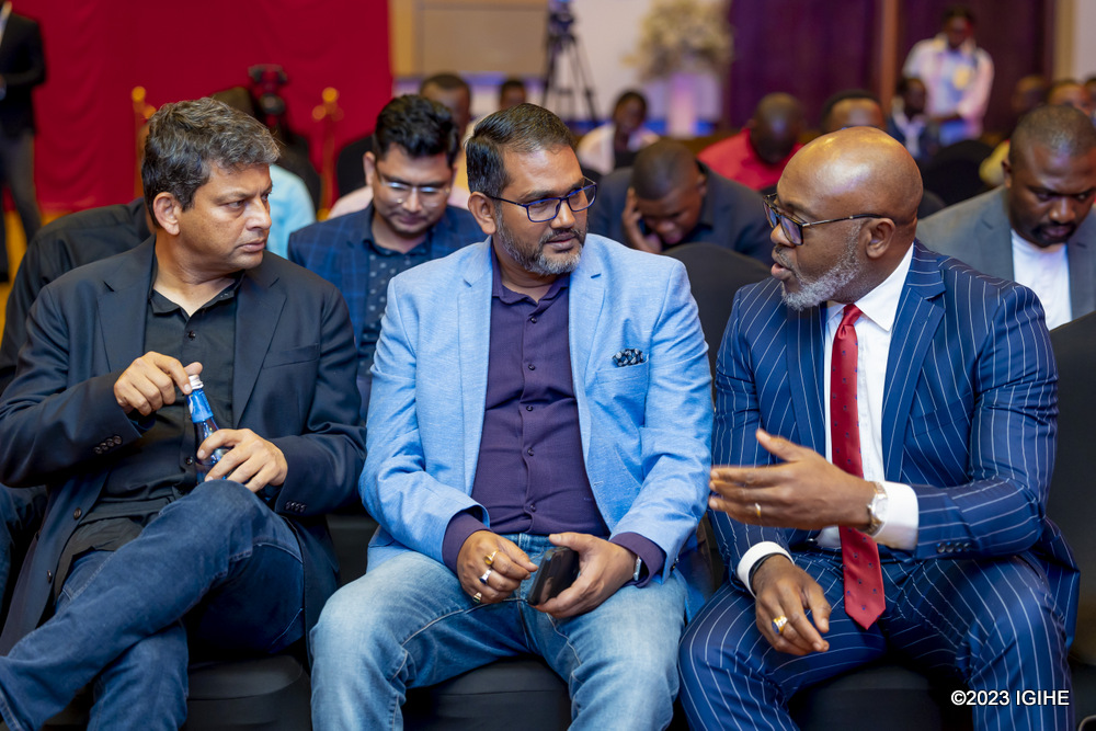Members of the management of Airtel Rwanda at the launch of affordable 4G smartphone. 