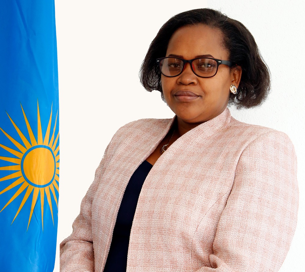 Umuhire Adrie yis smaong selected representatives from Southern Province. 