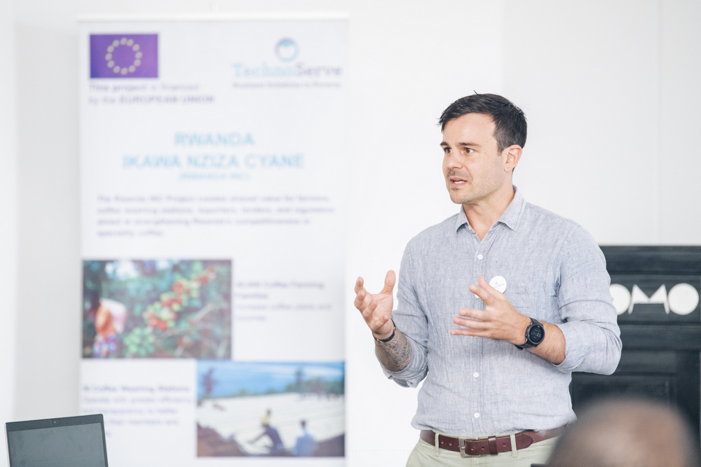 Elijah Townsend, Technoserve Regional Program Director, emphasized the organization's efforts to provide knowledge aligned with quality standardization.