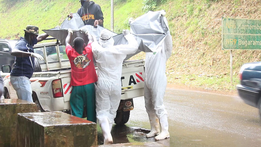 The body in a sack has been found in bamboos surrounding the lake. 