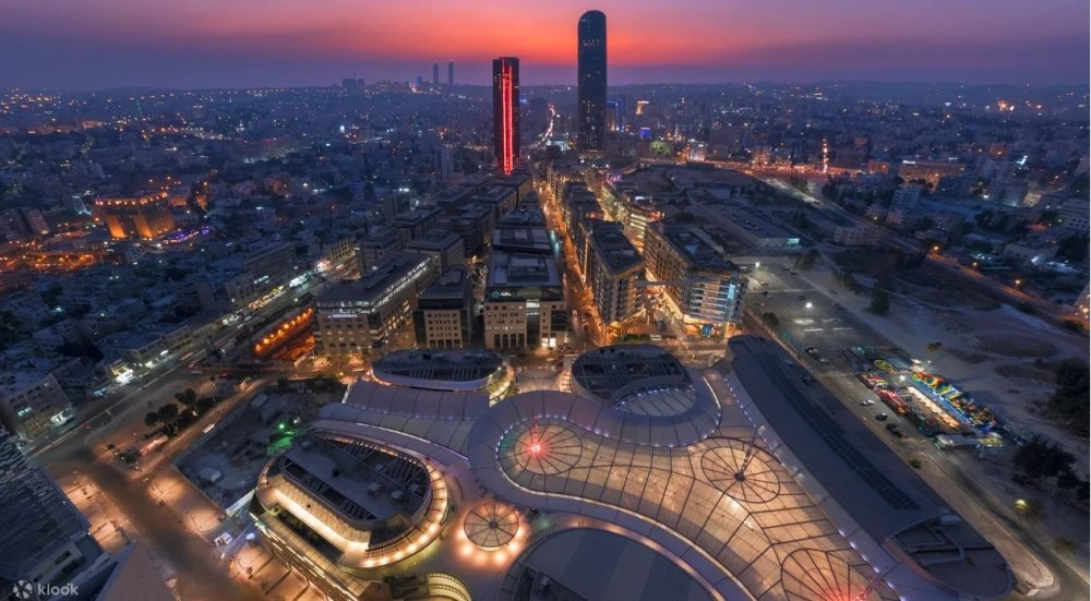This photo captures the vibrant capital of Jordan, Amman.