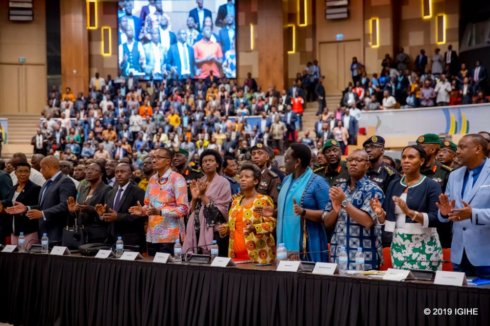 Senior Government officials attending last year's Umushyikirano.  