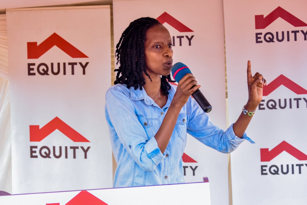 Beatrice Cyiza, the Director General in charge of Environment and Climate Change at the Ministry of Environment reminded residents on the many benefits of trees.