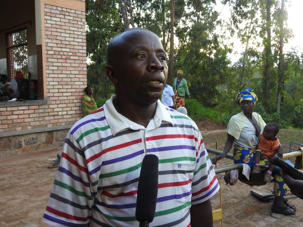 The president of community health workers in Nyaruguru district, Karemera Athanse