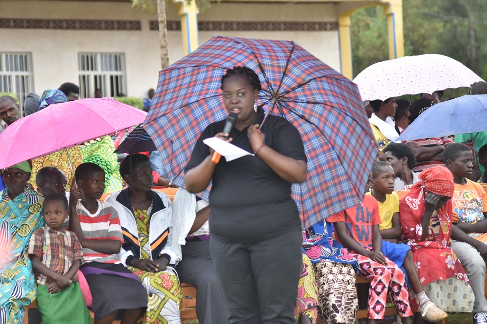 Bugesera vice mayor in charge of social affairs, Yvette Imanishimwe encouraged all citizens to build proper sanitation facilities for it is their responsibility