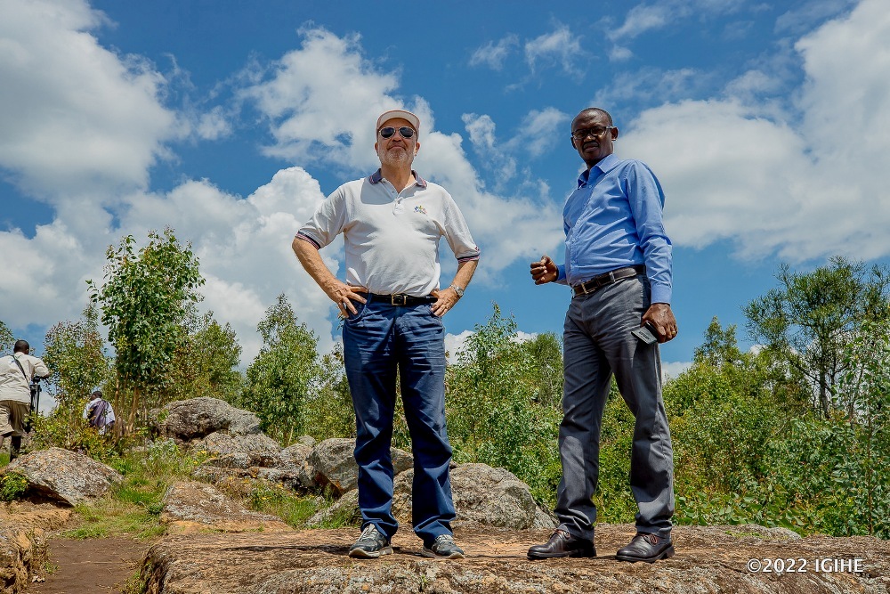 The Managing Director of Horwth HTL, Frank Mustaff viewing Rwanda's attractions. 