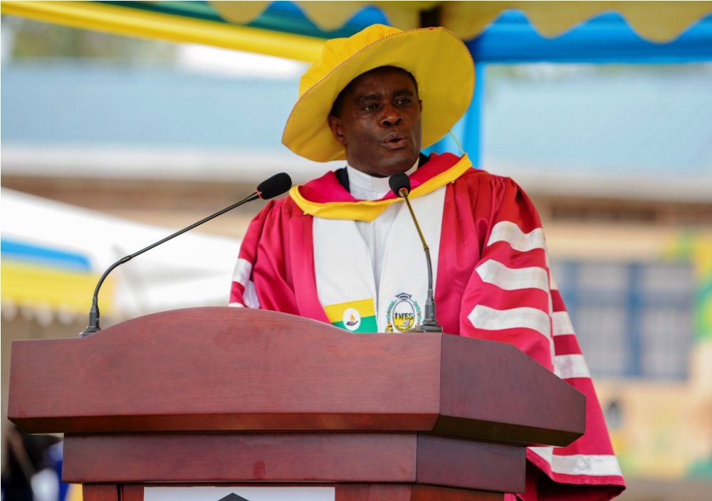 The Rector of INES-Ruhengeri, Dr. Fabien Hagenimana
