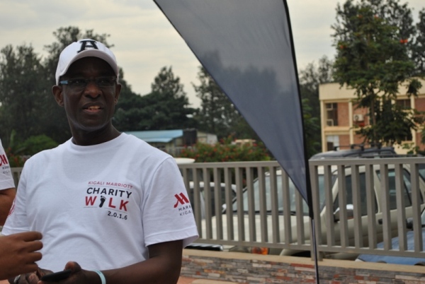 The director of sales and marketing at Kigali Marriot Hotel,Peter Mukulu. 