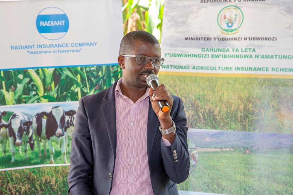 Habineza Jean Paul, Gisagara Vice Mayor in charge of economic development recommended all farmers in Gisagara District to insure their crops and livestock.