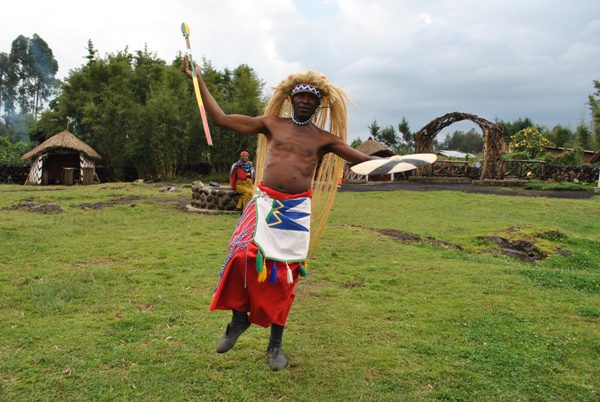 Ntibanyendera Martin, an old man from Rukingo village beneficiary of Iby'iwacu Cultural Village.