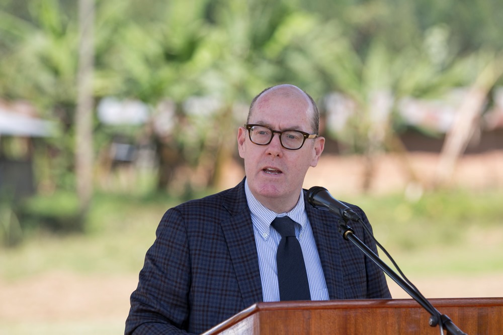 UNICEF Country representative Mr Ted Maly speaking on behalf of development partners