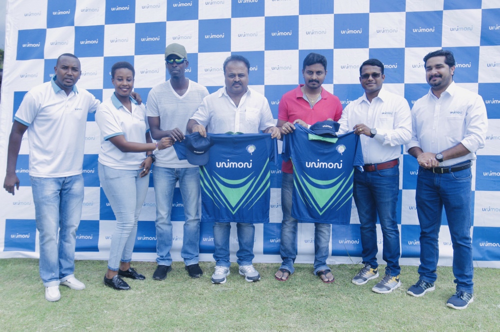 Unimoni sponsors jerseys for cricket clubs in Rwanda
