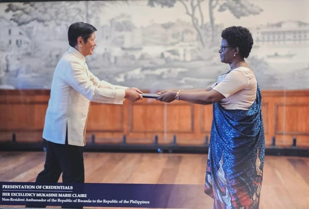 Amb. Mukasine has presented credentials to President of Philippines.