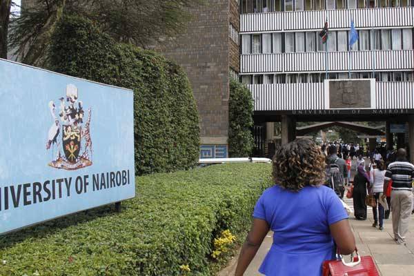 The University of Nairobi's main entrance.