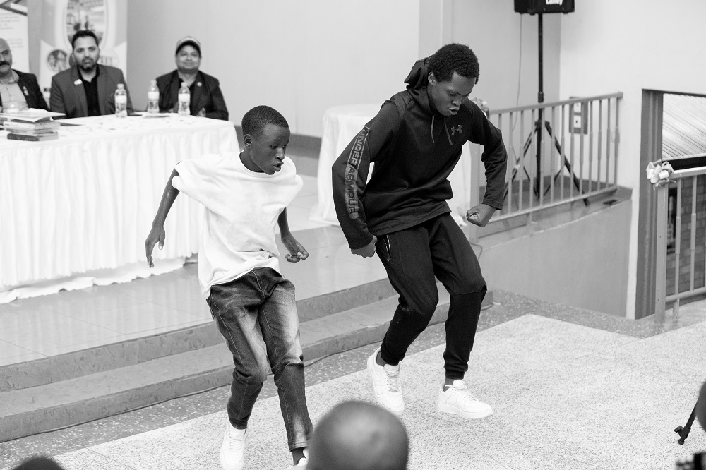 The youth from Muhima entertained guests at the event.
