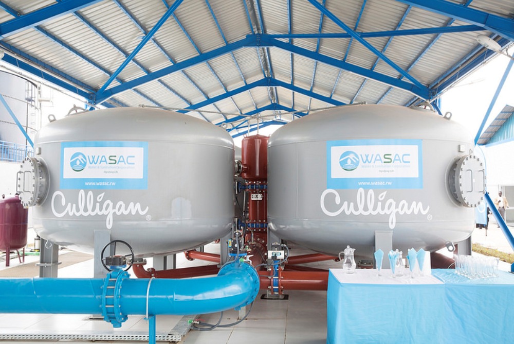Nzove Water Treatment Plant which has significantly addressed water shortages in Kigali city