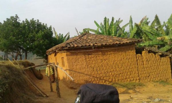 The raided home