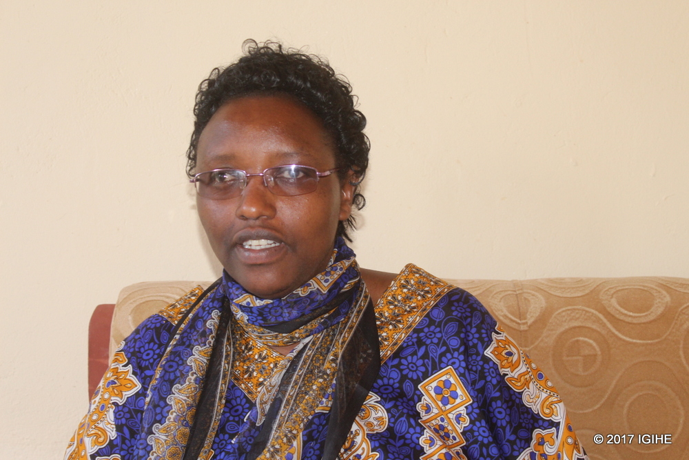 Henriette Uwizeye, a beneficiary of a house in a Model Village