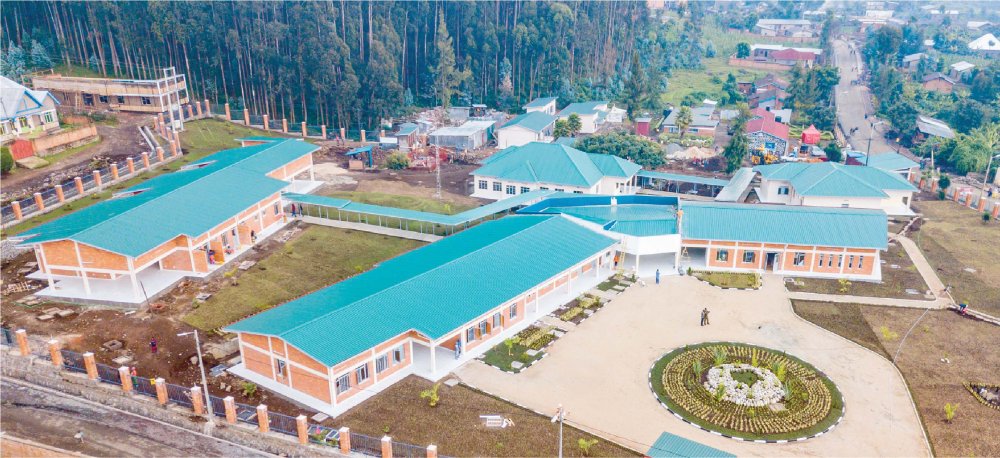 A health center built at Kinigi IDP Model Village.