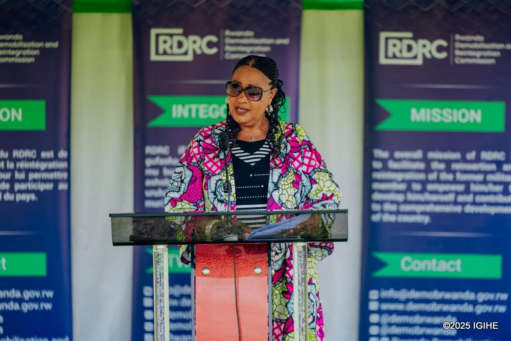 Nyirahabineza called on Rwandans still in the forests of the DRC to lay down their arms, emphasizing that being used as foreign mercenaries to destabilize their own country would lead to nothing positive.
