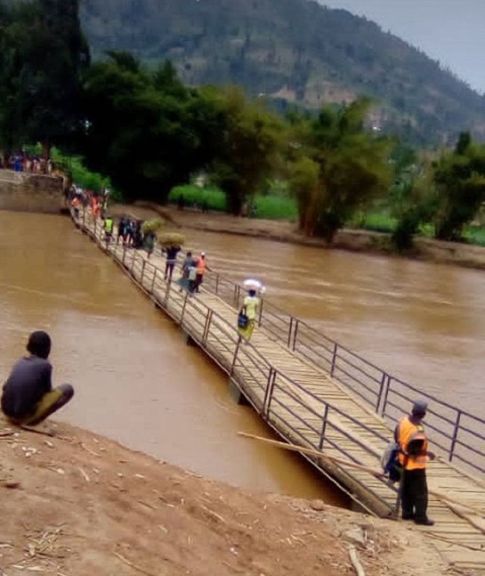 The bridge connecting Gakenke and Muhanga was destroyed on 26th December 2021.  
