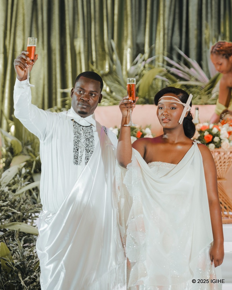 The couple legally married in a civil ceremony on January 15, 2025, followed by a grand celebration on July 5 2025, at the Intare Conference Arena in Rusororo, Kigali, attended by family, friends, and celebrities.