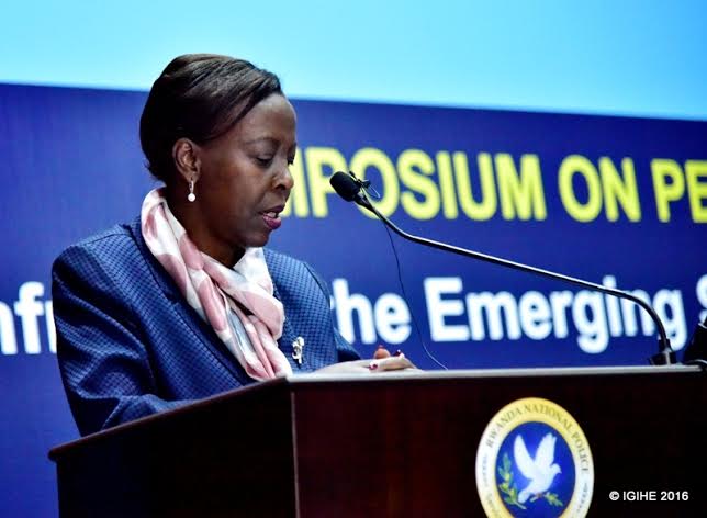The Minister of Foreign Affairs, Louise Mushikiwabo 