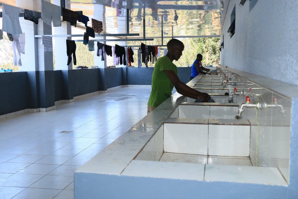 Washing area of the hostels
