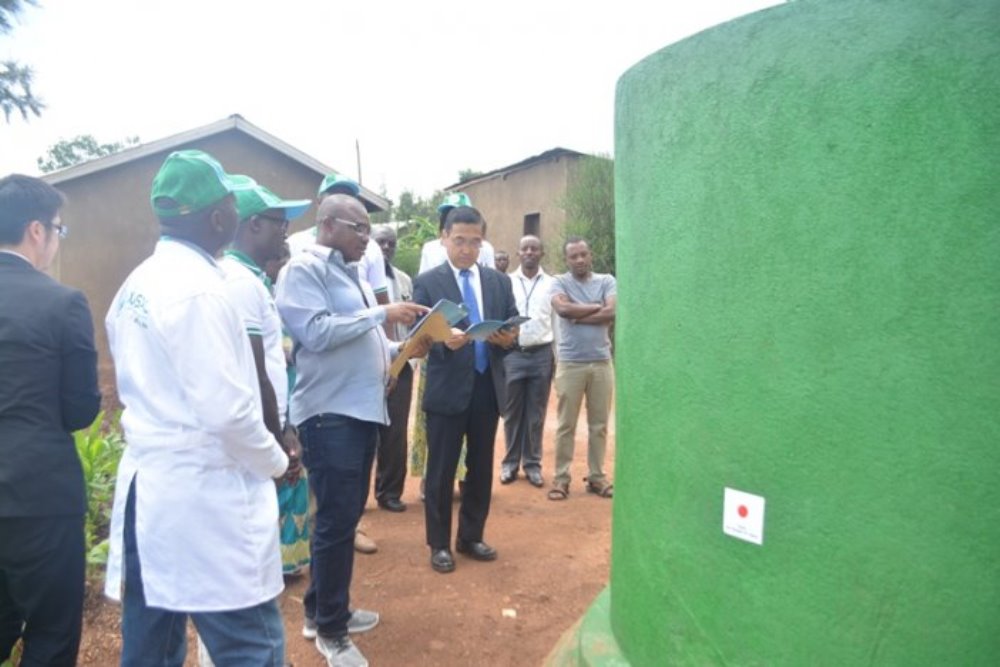 Under the project, 30 bamboo water tanks were newly constructed