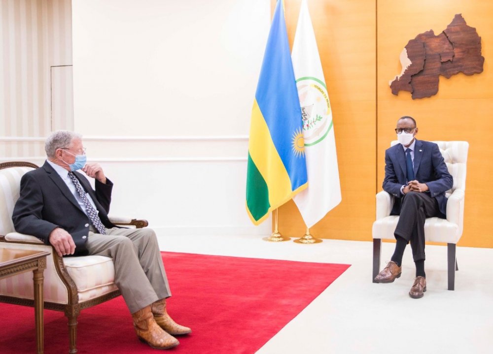 Kagame held talks with US Congressmen including Senator Jim Inhofe.