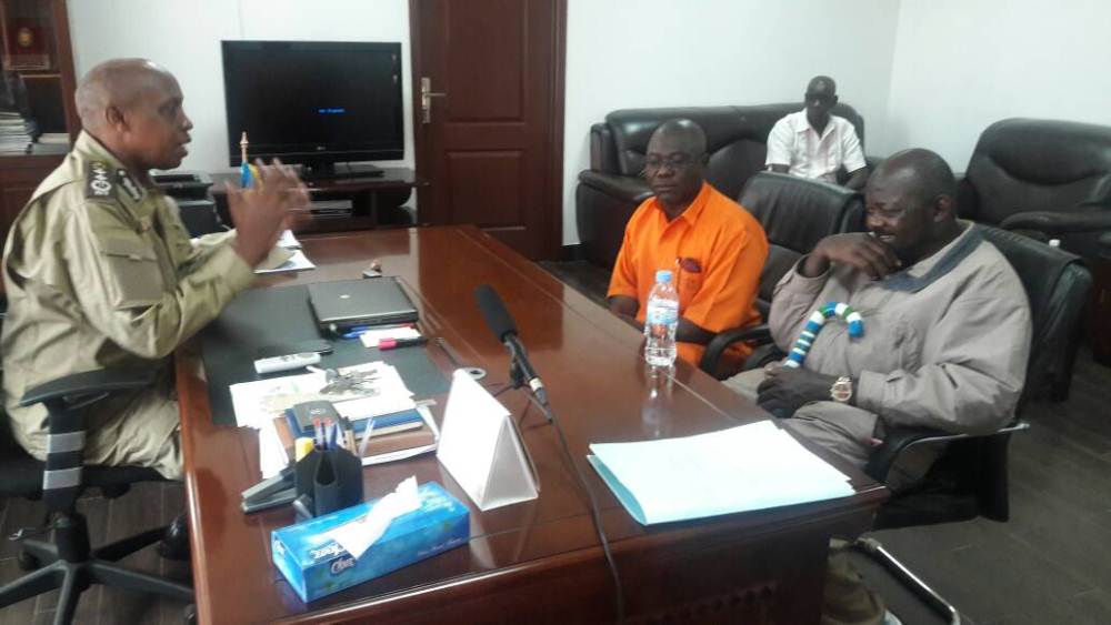 Before depature, Kondewa met RCS Commissioner General George Rwigamba