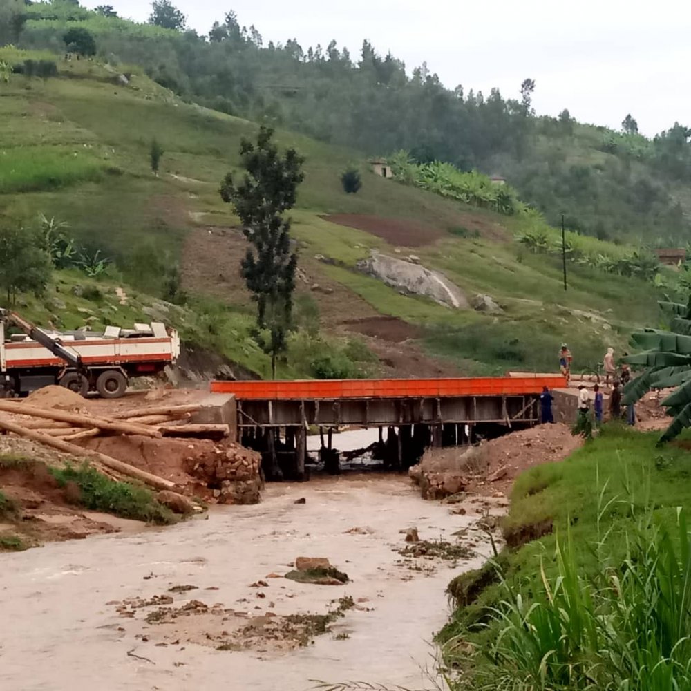 The bridge is the path intended to be used by the vehicle before it plunged into the river