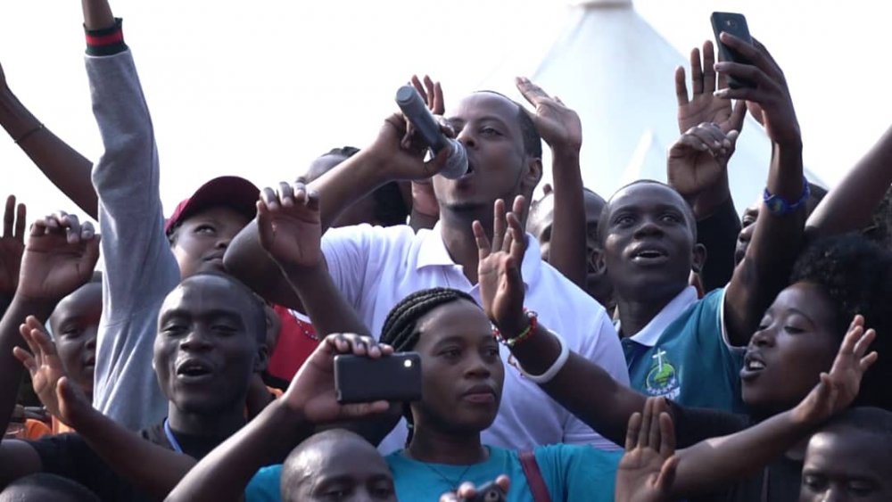 Kizito said that he was pleased to celebrate his birthday with prayers.