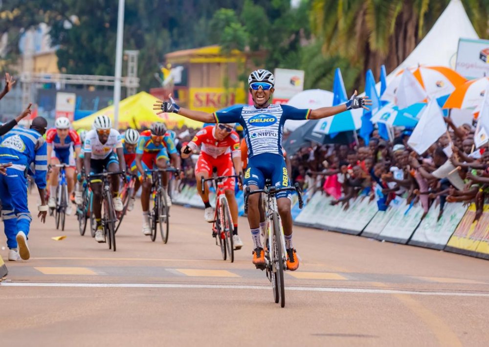 Mulu Kinfe Hailemichael, a 21-year old Ethiopian has won the second stage of Tour du Rwanda from which kicked off from MIC shopping mall to Huye today at 10 am.