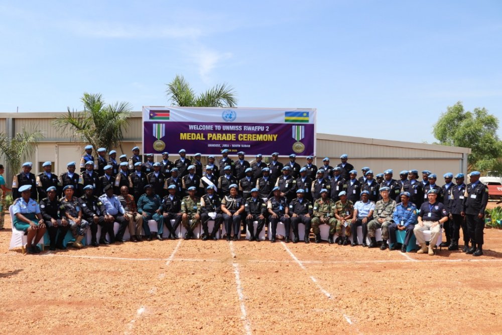 The award ceremony was graced by the presence of high-ranking commissioners of police in South Sudan and Brig. Gen Eugène Nkubito, Rwanda Sector Commander in Juba.