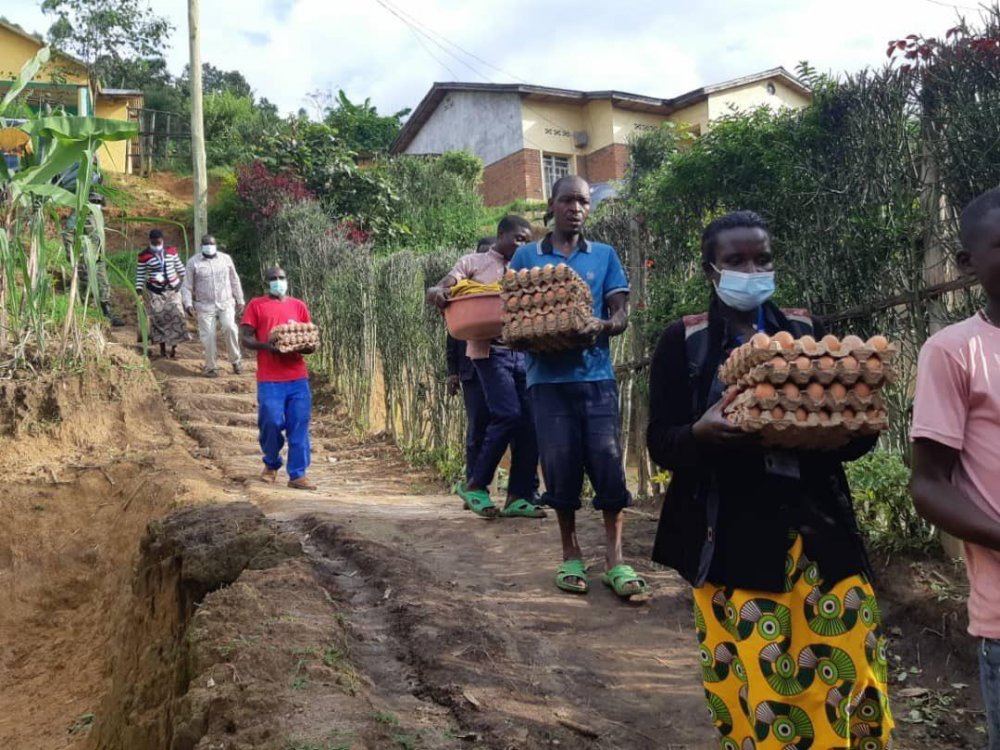 The Northern Province Governor, Jean Marie Vianney Gatabazi said these eggs were given to children on Wednesday, last week.