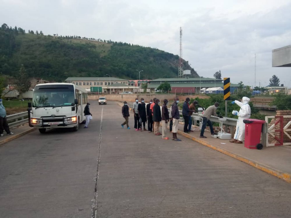 Looking exhausted and weak, members of the group said they had been detained in Uganda for lengthy periods during which they were subjected to torture,